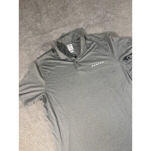 Oakley Hydrolix Regular Fit Short Sleeve Gray Polo Men's XL Golf Casual Soft‎